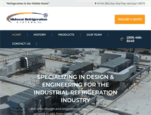 Tablet Screenshot of midwest-refrigeration.com